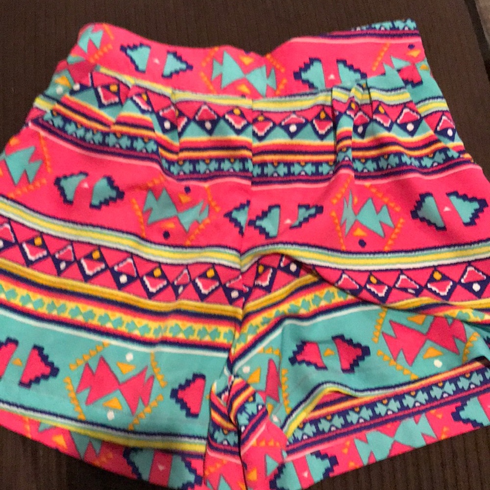 Aztec print shorts